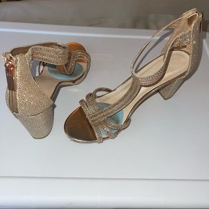 Gold Sparkly 2 Inch Heals